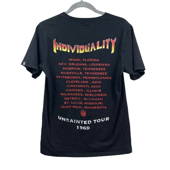Cult of Individuality T Shirt Crew Unsainted Tour 1969 Graphic Print Black Men S - Picture 5 of 7